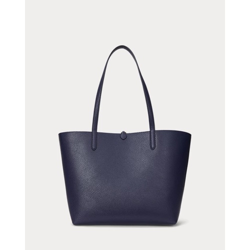 폴로 랄프로렌 Faux-Leather Large Reversible Tote Bag