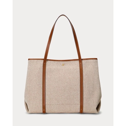 폴로 랄프로렌 Canvas & Leather Large Emerie Tote