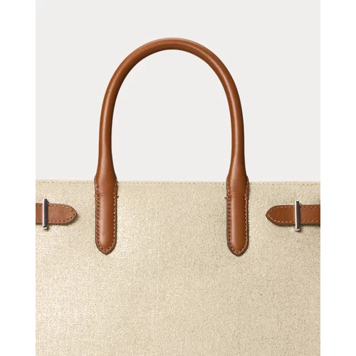 폴로 랄프로렌 Metallic Canvas Medium Devyn Tote Bag