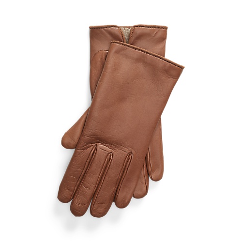 폴로 랄프로렌 Cashmere-Lined Lambskin Gloves