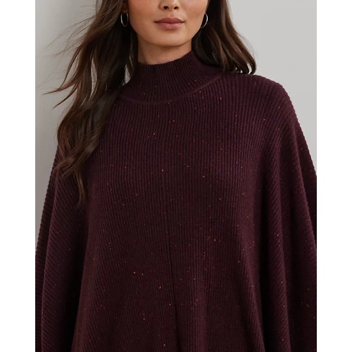 폴로 랄프로렌 Donegal Ribbed Mockneck Poncho