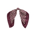 Logo Chain-Print Silk Twill Square Scarf