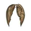 Plaid Logo Silk Twill Diamond Scarf