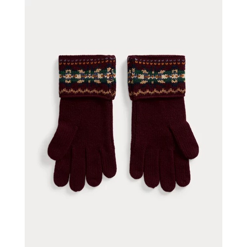 폴로 랄프로렌 Fair Isle Wool-Blend Gloves