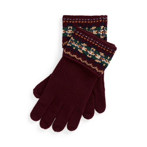 폴로 랄프로렌 Fair Isle Wool-Blend Gloves