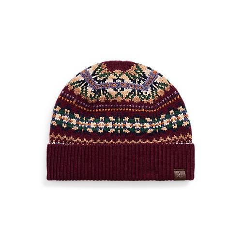 폴로 랄프로렌 Fair Isle Wool-Blend Beanie