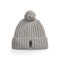 Polo Bear Rib Pom-Pom Beanie