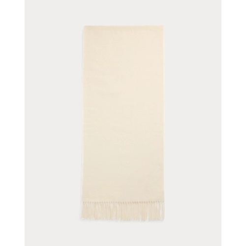 폴로 랄프로렌 Fringe Cashmere-Wool Scarf