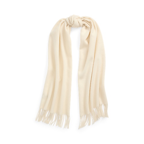 폴로 랄프로렌 Fringe Cashmere-Wool Scarf