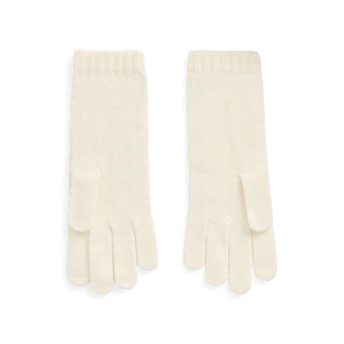 폴로 랄프로렌 Cable-Knit Wool-Cashmere Gloves