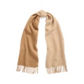 Fringe-Trim Wool Scarf