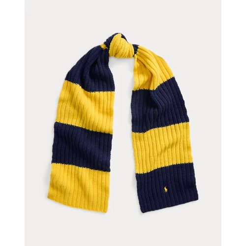 폴로 랄프로렌 Rib-Knit Wool Rugby Scarf