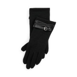 Lambskin-Trim Wool-Blend Tech Gloves