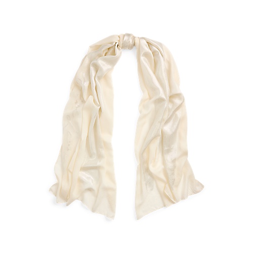 폴로 랄프로렌 Jacquard Gauze Evening Wrap Scarf