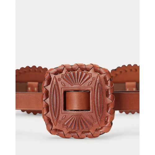 폴로 랄프로렌 Leather Skinny Belt