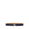 Logo Reversible Pebbled Leather Belt