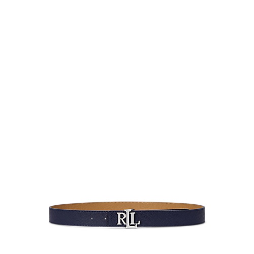 폴로 랄프로렌 Logo Reversible Pebbled Leather Belt