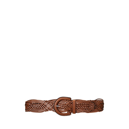 폴로 랄프로렌 Braided Leather Wide Belt