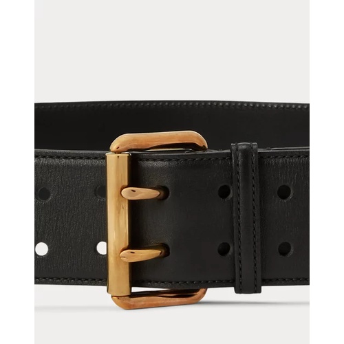 폴로 랄프로렌 Calfskin Double-Prong Belt