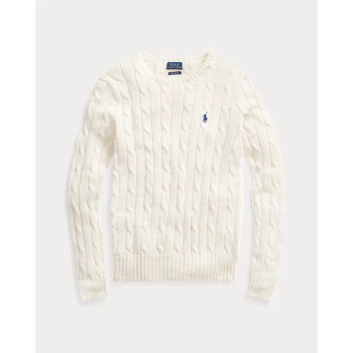 폴로 랄프로렌 Cable-Knit Cotton Crewneck Sweater