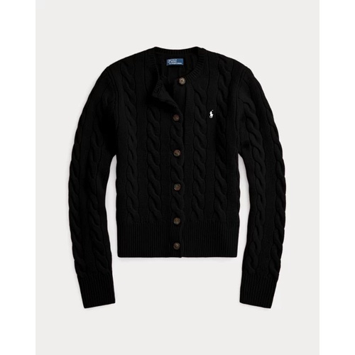 폴로 랄프로렌 Cable-Knit Wool-Cashmere Cardigan