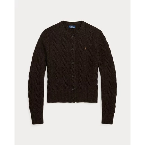 폴로 랄프로렌 Cable-Knit Wool-Cashmere Cardigan