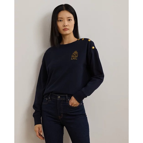 폴로 랄프로렌 Button-Trim French Terry Sweatshirt