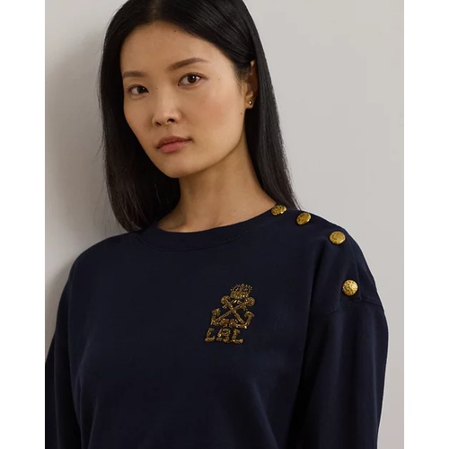 폴로 랄프로렌 Button-Trim French Terry Sweatshirt