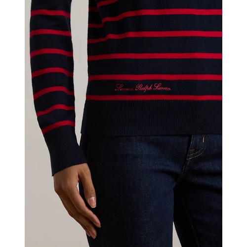 폴로 랄프로렌 Striped Cotton-Blend Sweater