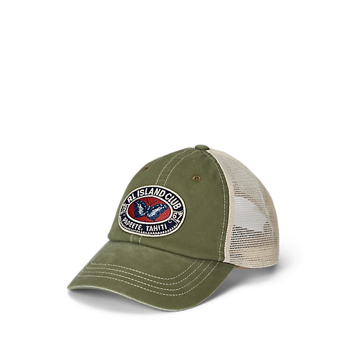 폴로 랄프로렌 Logo-Patch Twill Trucker Cap
