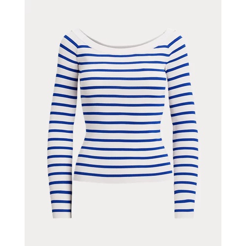 폴로 랄프로렌 Striped Ballet-Neck Sweater