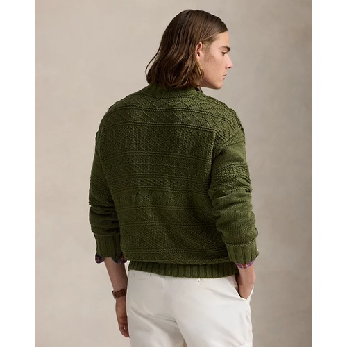 폴로 랄프로렌 Textured Linen-Cotton Sweater