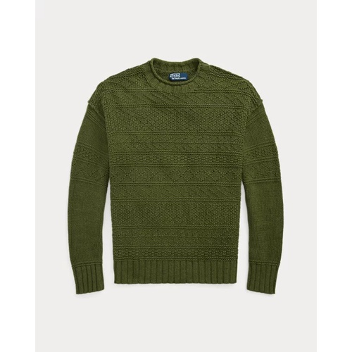 폴로 랄프로렌 Textured Linen-Cotton Sweater