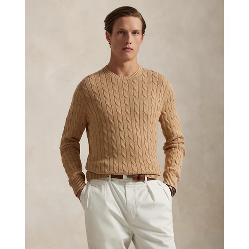 폴로 랄프로렌 Cable-Knit Cotton Crewneck Sweater