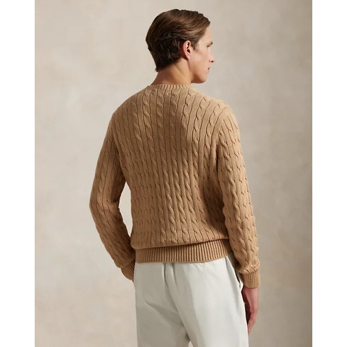 폴로 랄프로렌 Cable-Knit Cotton Crewneck Sweater