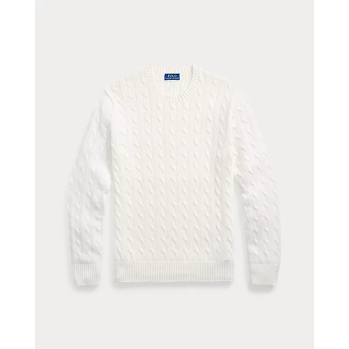 폴로 랄프로렌 Cable-Knit Cotton Crewneck Sweater