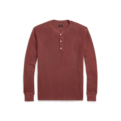 폴로 랄프로렌 Garment-Dyed Waffle-Knit Henley Shirt