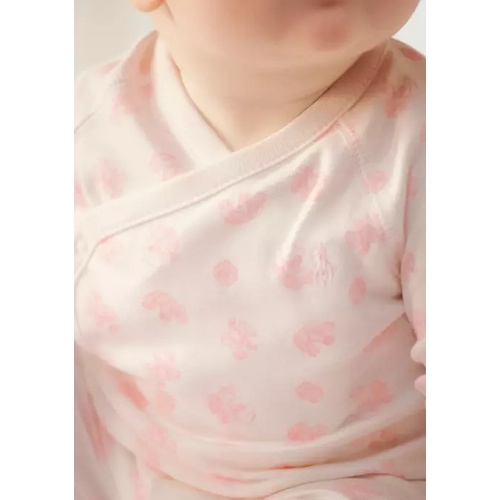 폴로 랄프로렌 Baby Bear-Print Organic Cotton Top & Pant Set