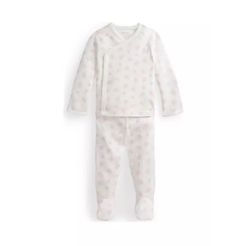 폴로 랄프로렌 Baby Bear-Print Organic Cotton Top & Pant Set