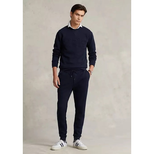 폴로 랄프로렌 Logo-Embossed Double-Knit Jogger Pants