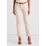 Coated Mid Rise Straight Ankle Jeans