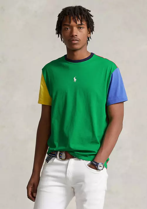 Classic Fit Color-Blocked Jersey T-Shirt