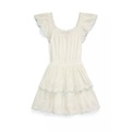 Girls 7-16 Eyelet Tiered Cotton Jersey Dress