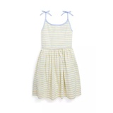 Girls 4-6x Striped Cotton Oxford Dress