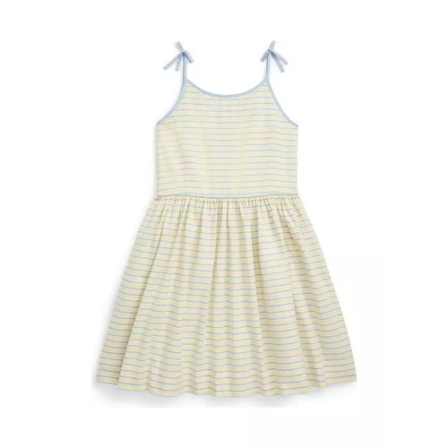 폴로 랄프로렌 Girls 7-16 Striped Cotton Oxford Dress