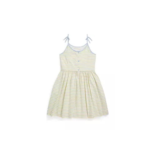 폴로 랄프로렌 Girls 7-16 Striped Cotton Oxford Dress