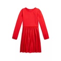 Girls 7-16 Pleated Jersey Dress