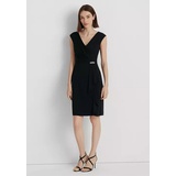 Jersey Cap-Sleeve Cocktail Dress