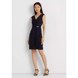 Jersey Cap-Sleeve Cocktail Dress