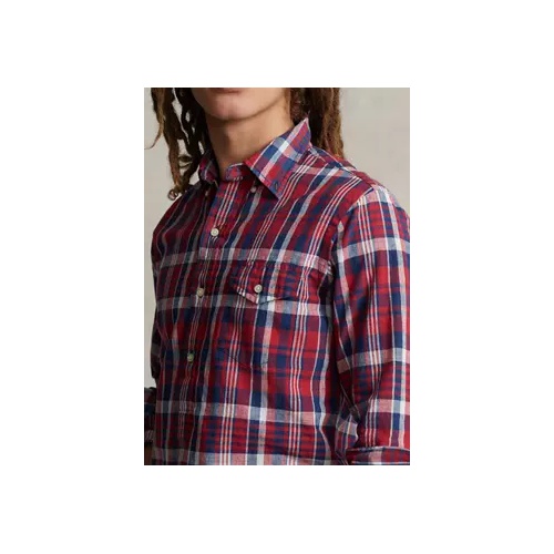 폴로 랄프로렌 Classic Fit Madras Popover Shirt